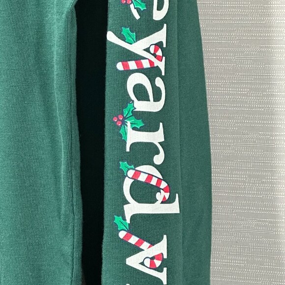 Vineyard Vines Tee Shirt Mens Small Green Cotton Long Sleeve Candy Cane Logo - Picture 5 of 11